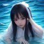歌曲海资料员小鹿在书架前查找音乐杂志，手边放着一杯咖啡，午后阳光斜照