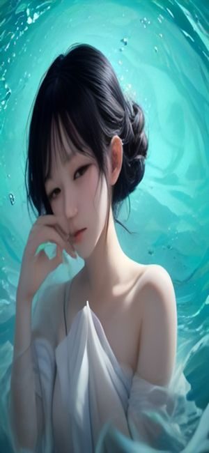 歌曲海 App 歌单详情页，展示歌单曲目列表与播放按钮，背景为歌单封面艺术图