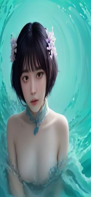 歌曲海 App 首页推荐界面，展示个性化推荐歌单与每日精选，背景为动态模糊的唱片封面，整体风格清新简洁
